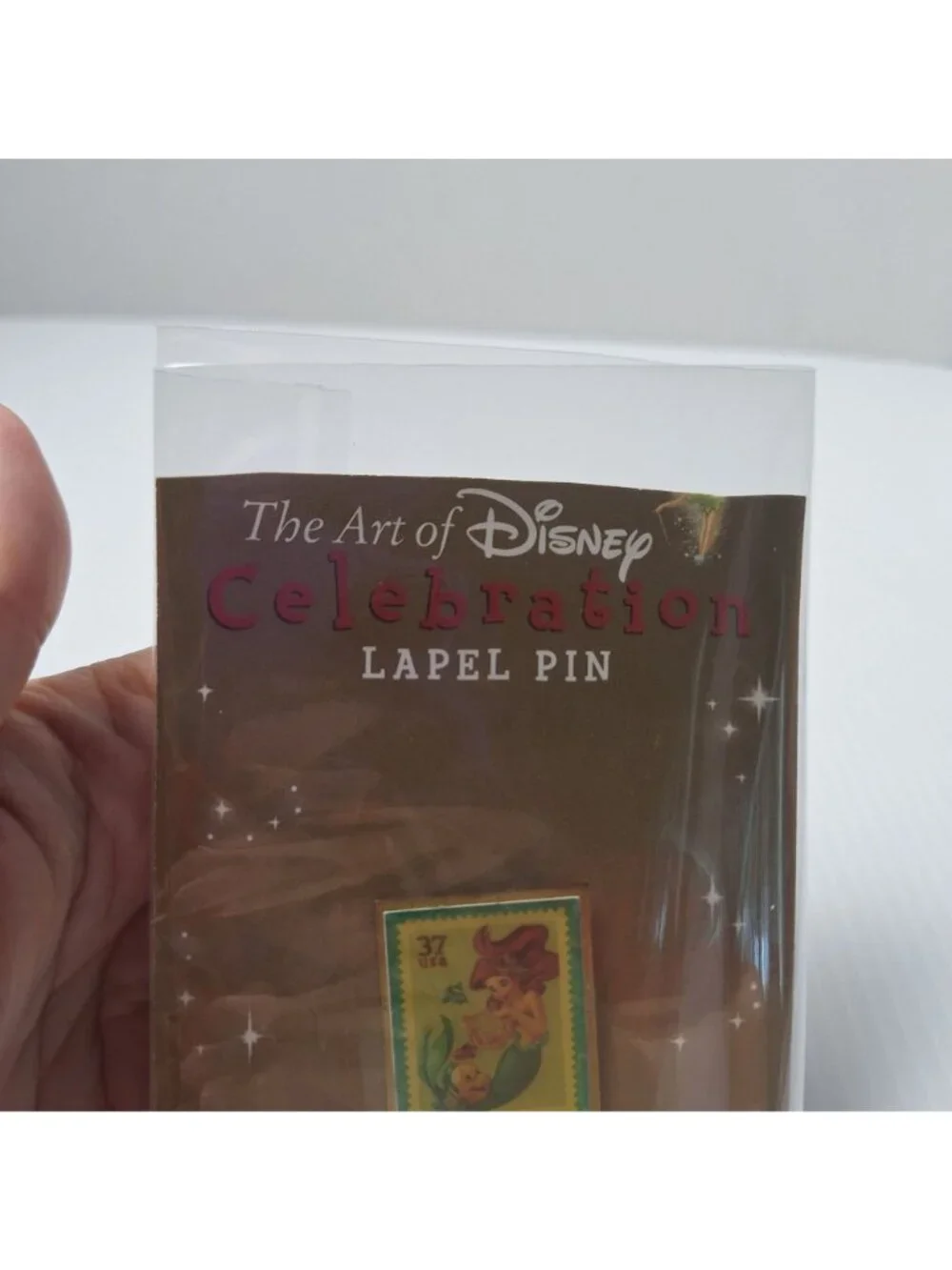 VINTAGE 2005 THE ART OF DISNEY CELEBRATION USPS LAPEL PIN ARIEL & FLOUNDER NWOT